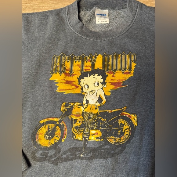 Biker Betty Boop sweatshirt women’s S by Brisco Brands - Picture 2 of 7